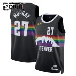 Maillot NBA Denver Nuggets Jamal Murray Nike 2025-26 City Edition Noir Swingman - Enfant